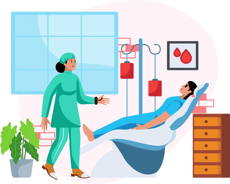 Blood donation illustration